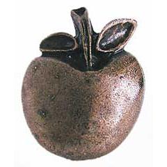 Emenee PFR122-ABS Premier Collection Large Apple 1-3/4 inch x 1-1/4 inch in Antique Bright Silver Bounty Series